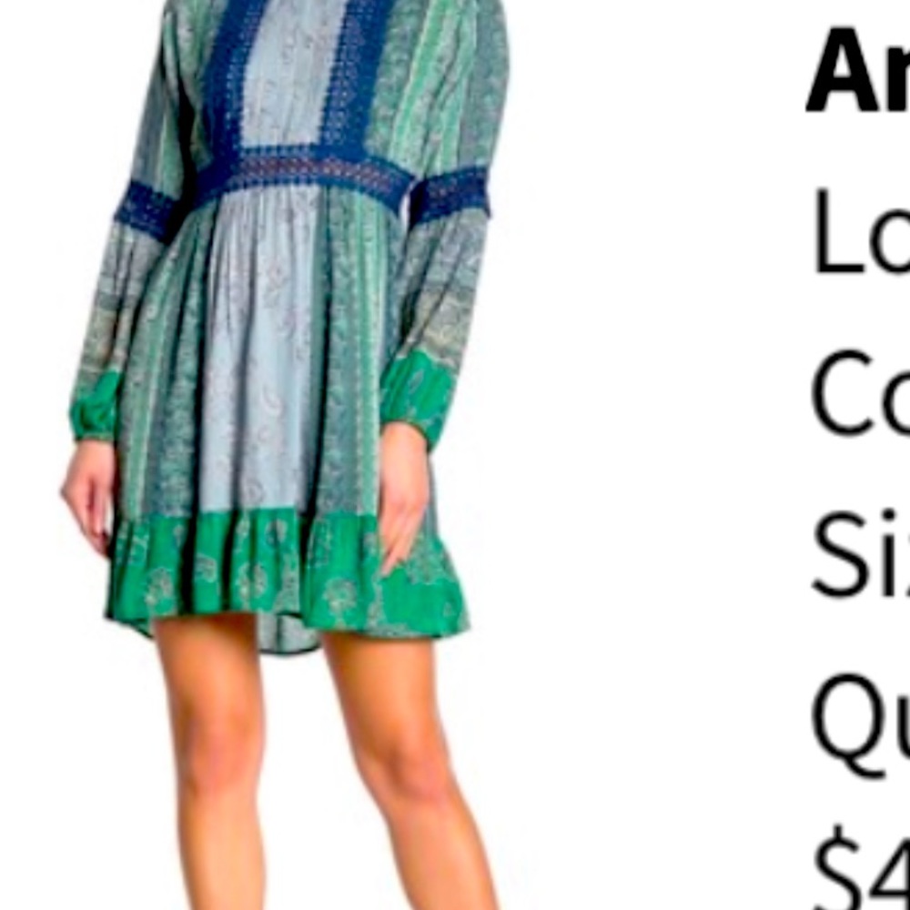 Angie multi color dress